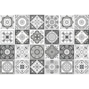 Stickers muraux - Sticker Mural Carrelage adhésif Cuisine Salle de Bain - 24 STICKERS CARRELAGES AZULEJOS TALIHA