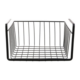 Panier Suspendu - JE CHERCHE UNE IDEE - Métal Filaire - Noir