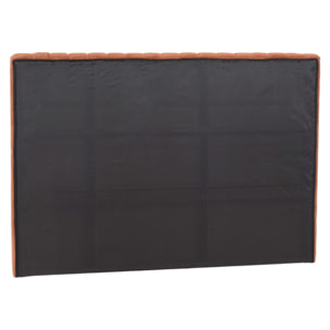 ARTHUR - Tête de lit rembourrée pour lits 140/160cm velours orange