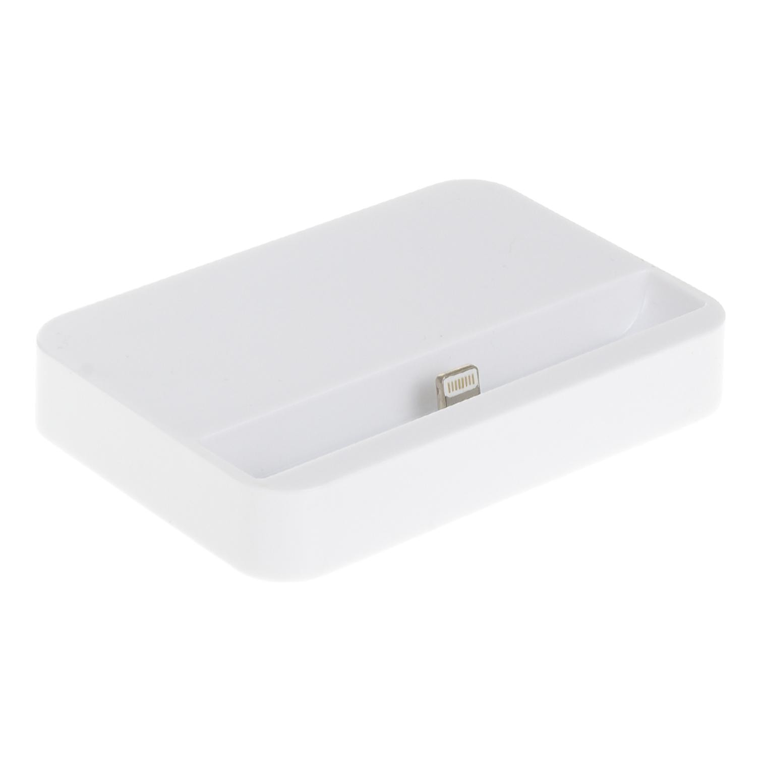 BASE DE CARGA PLANA PARA IPhone 5/SE/6/6 PLUS BLANCA