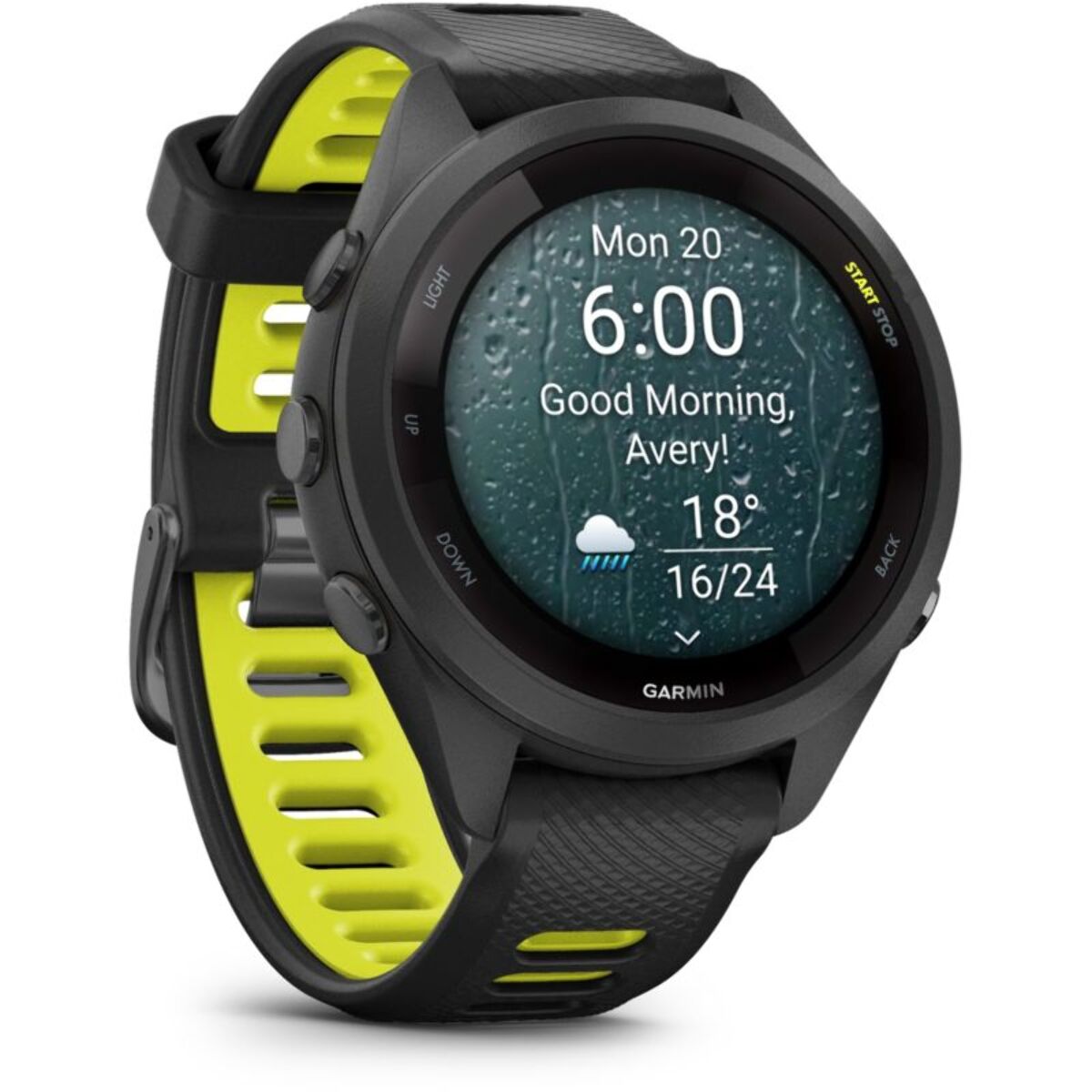 Montre connectée GARMIN Forerunner 265S Music Noire / JAUNE AMOLED GPS LIVE TRACK