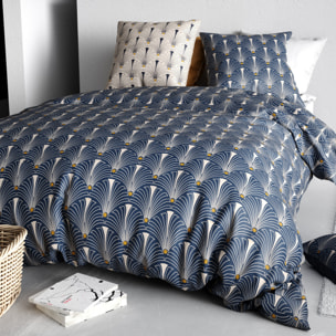 Parure Housse De Couette 3pcs 100% Coton 57fils Paon