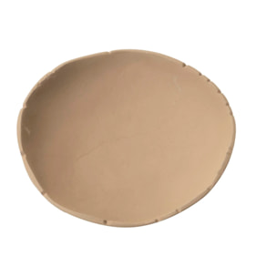 Centro Aluminio Beige 18x18x5 Cm