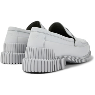 Zapatos de cordones - CAMPER Pix - Gris - Cuero liso