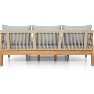 Salon de jardin 3 places en bois FSC - SYMI