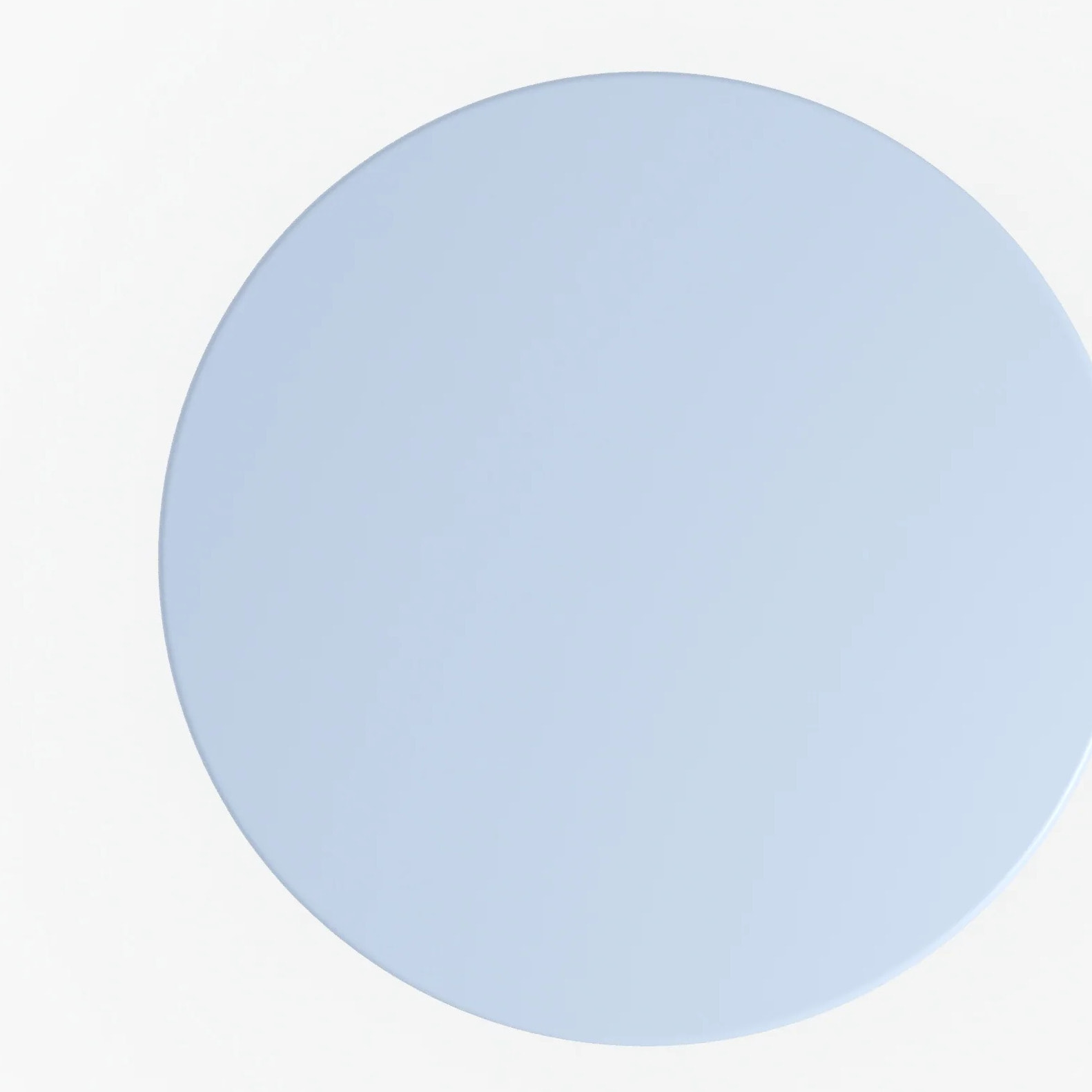 Table de jardin ronde et pliante en métal bleu pastel 2 personnes - Kayla