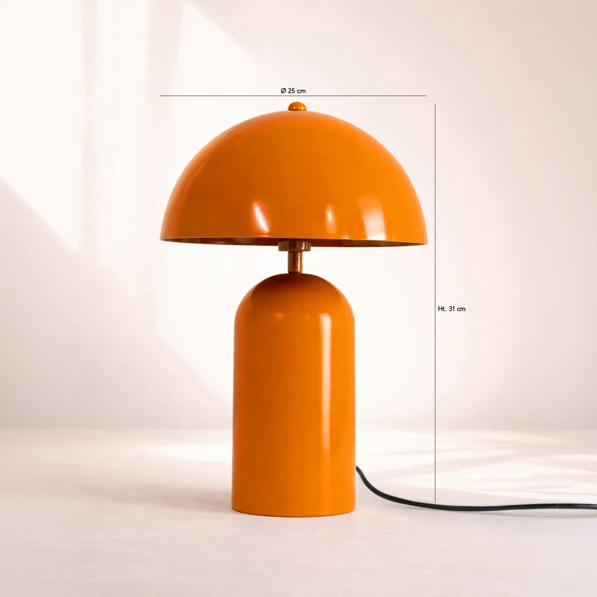 Lampe en métal orange CHLOE