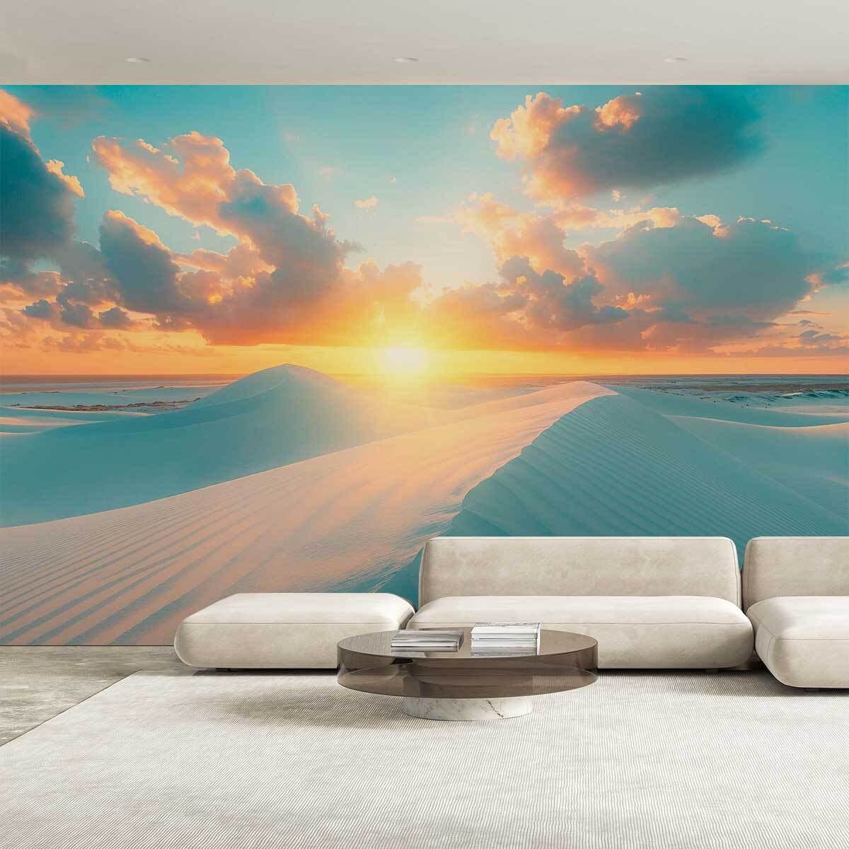 Papier peint dunes au brésil sous le sunset Intissé