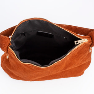 Acerenza Borsa a spalla Donna. Vera Pelle Suede