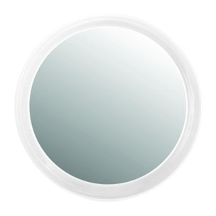 Miroir rond grossissant x3 à ventouse Blanc MSV