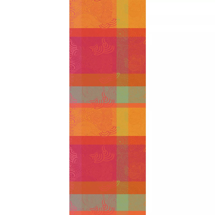 Chemin de table Mille rainures flamboyant