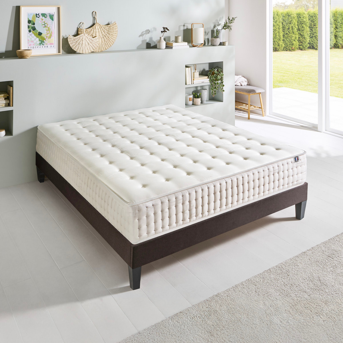 Matelas Vendôme, Soutien Ferme, 25 cm, Mémoire de Forme & Mousse Supersoft, Fabrication Française, Déhoussable