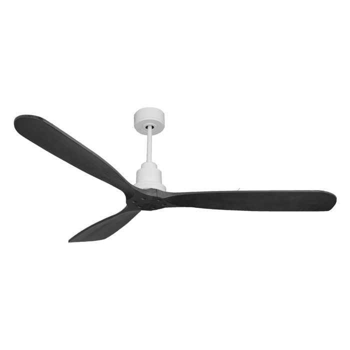 Ventilateur de plafond Réversible  Thermostat Wifi Moteur à courant continu Toits en pente Télécommande Hypersilence Mémoire FullWood Shopify Vendible (AUTOMATIQUE)