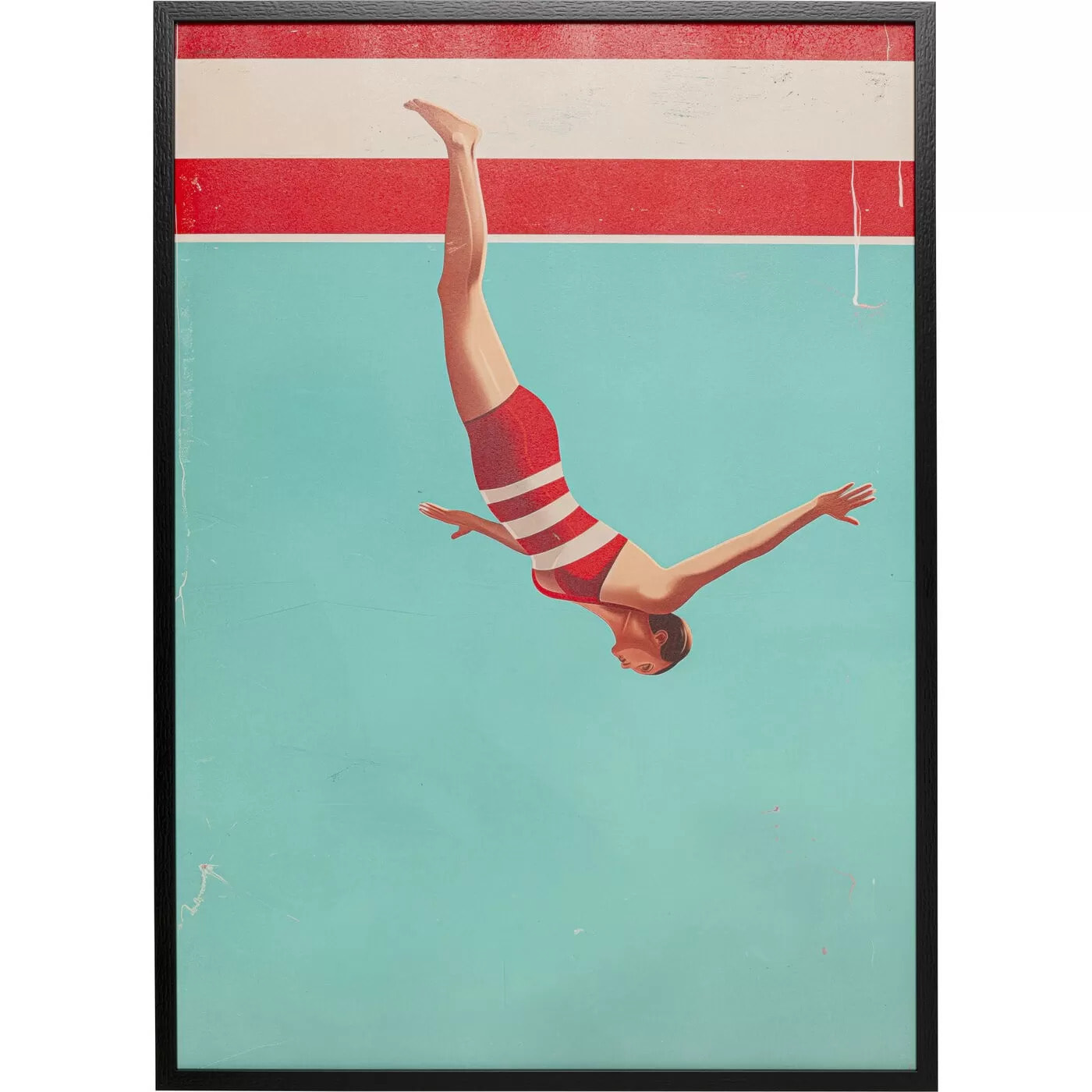 Affiche encadrée plongeon 73x103cm Kare Design