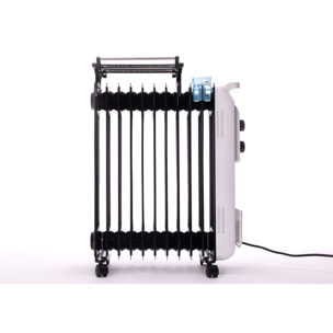 Radiateur bain d'huile faible consommation avec grille de séchage amovible 2500 W