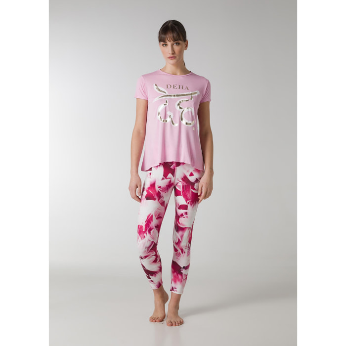 DEHA - T-shirt FLOWY YOGA T-SHIRT in Viscosa per donna