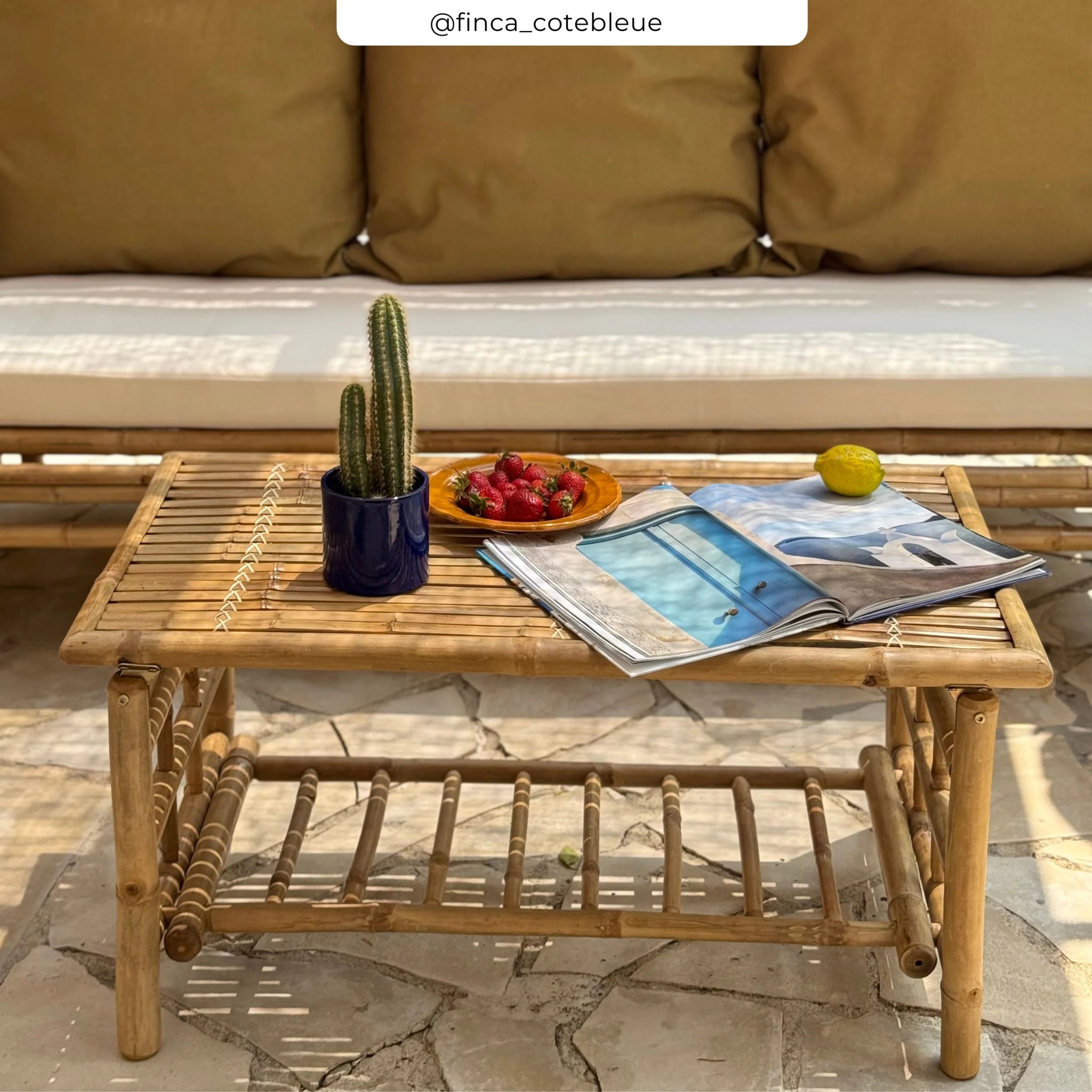 Table basse de jardin en bambou - Vadella