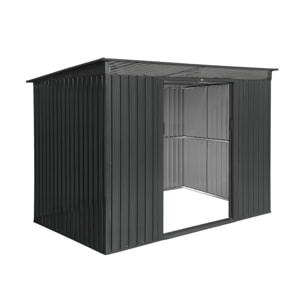 Abri de jardin métal 4,72m² avec puits de lumière et kit d'ancrage AUDOMAROIS