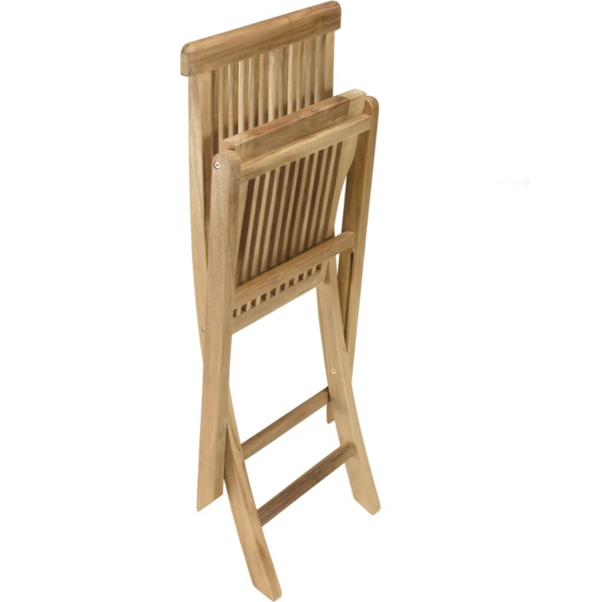 FUN - Ensemble de 2 chaises de jardin Java en bois Teck