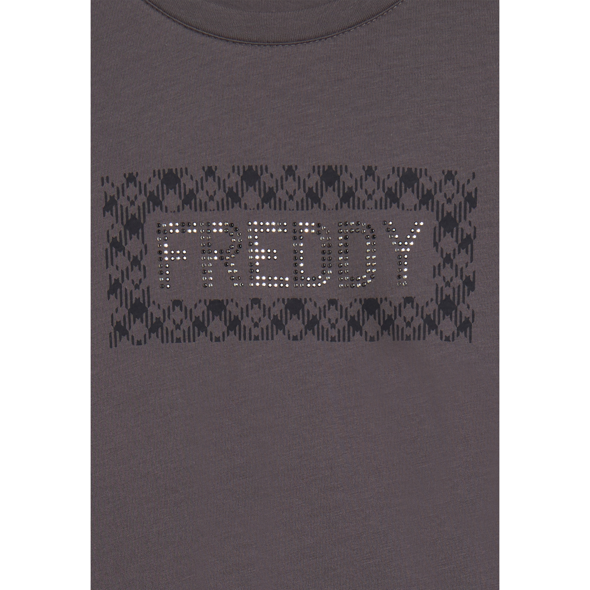 T-shirt comfort manica lunga con retro stampato