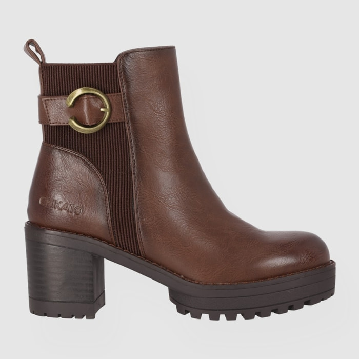 Botines - Marron - Tacón: 5 cm