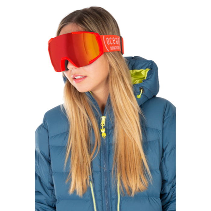Gafas de esquí OCEAN KALNAS - Rojo / Revo roja