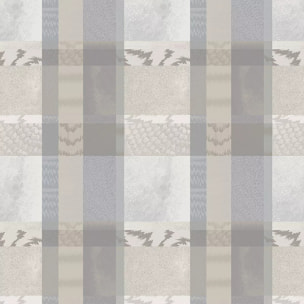 Nappe pur coton enduit motif jacquard gris beige Mille matieres vapeur