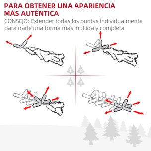 árbol de Navidad Medidas 120/150/180/210cm DECORACIÃ“N INCLUÃƒÂDA Abeto Navidades