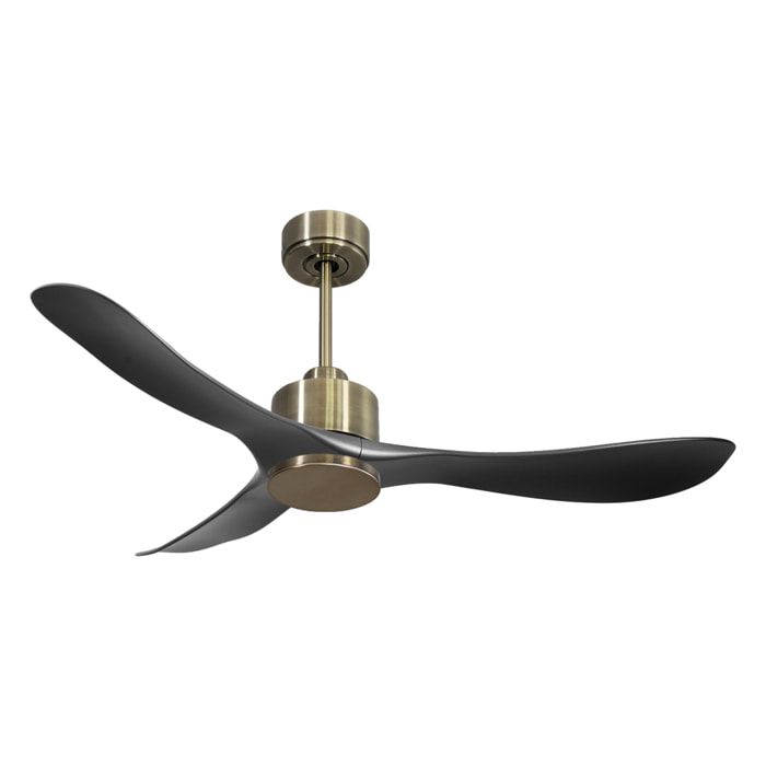 Ventilateur de plafond Réversible  Thermostat Wifi Moteur à courant continu Toits en pente Télécommande Hypersilence Mémoire