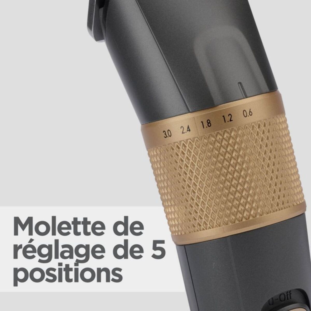 Tondeuse cheveux BABYLISS E987E Graphite Precision, 27 hauteurs de coupe, précision 0,5 mm, autonomie 160 mn