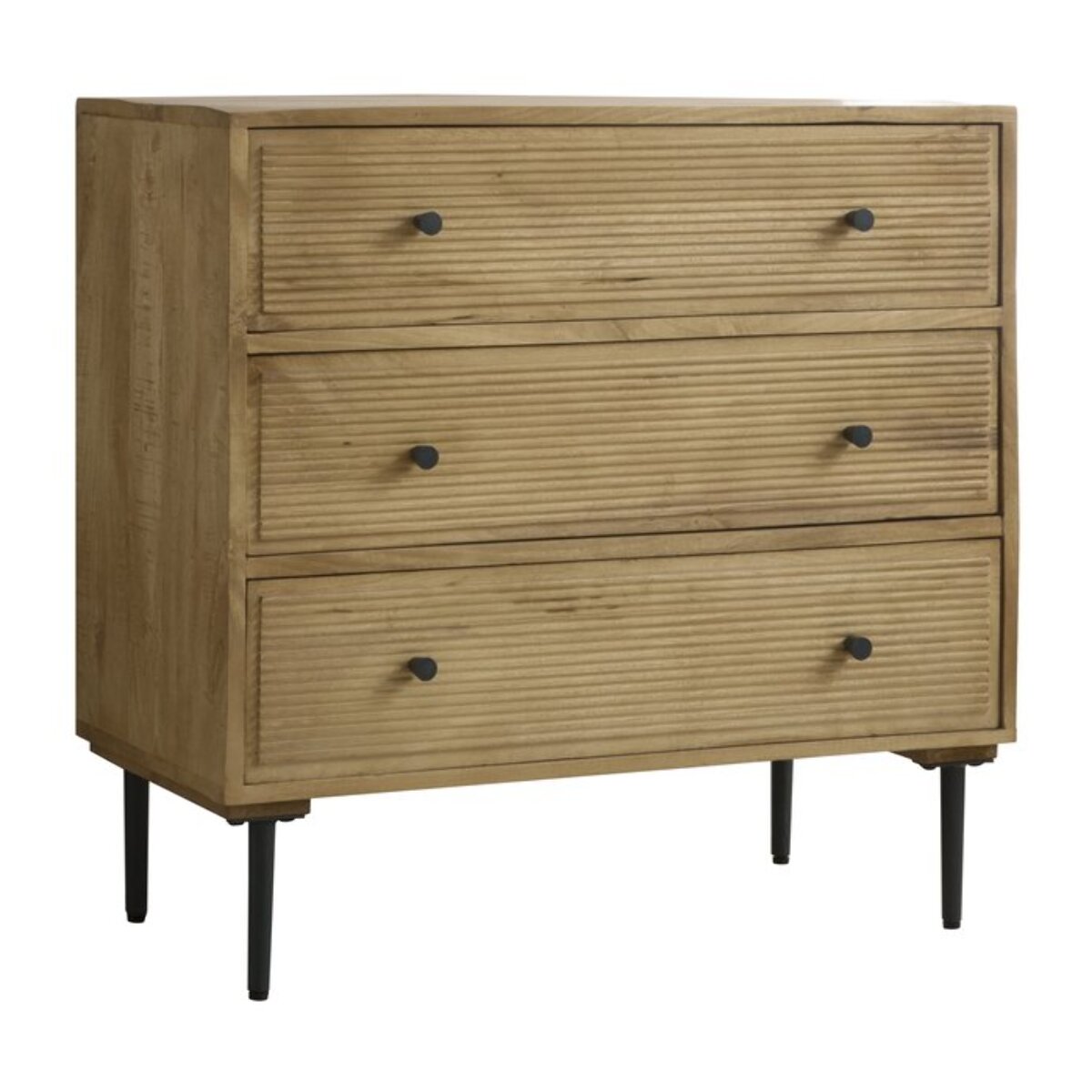 Commode Boreal -bois massif de manguier-couleur bahamas naturelles 90 x 85 x 45 cm