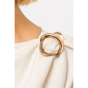 Kocca - Blusa da donna a maniche lunghe con dettaglio sulla spalla Donna