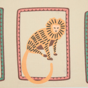 Nappe rectangulaire Tropical 240x140cm coton beige