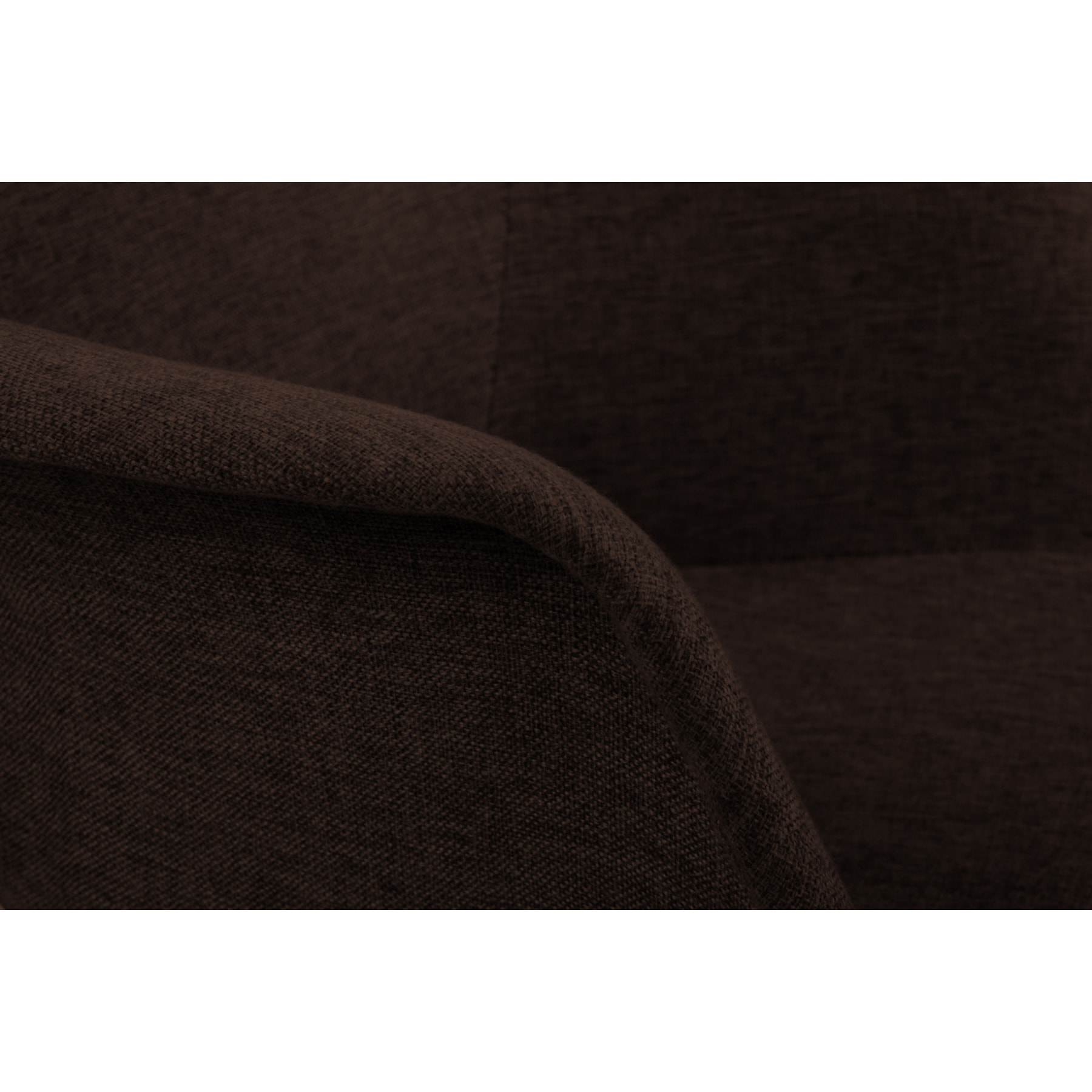 Set di 2 Poltroncine Winston in Tessuto Marrone e Legno