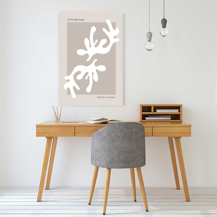 Tableau papiers et ciseaux Toile imprimée