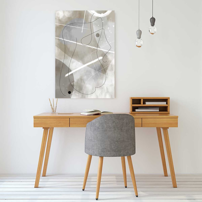 Tableau abstrait et soft line n°1 Toile imprimée