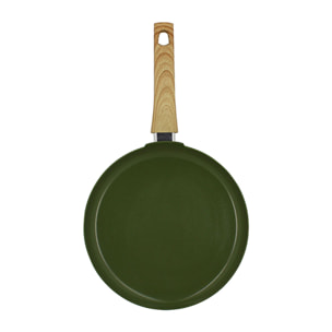 Crêpière 26cm avec revêtement céramique vert - tous feux COLORAMA