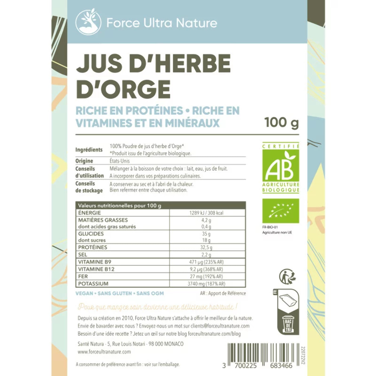 Jus d'Herbe d'Orge