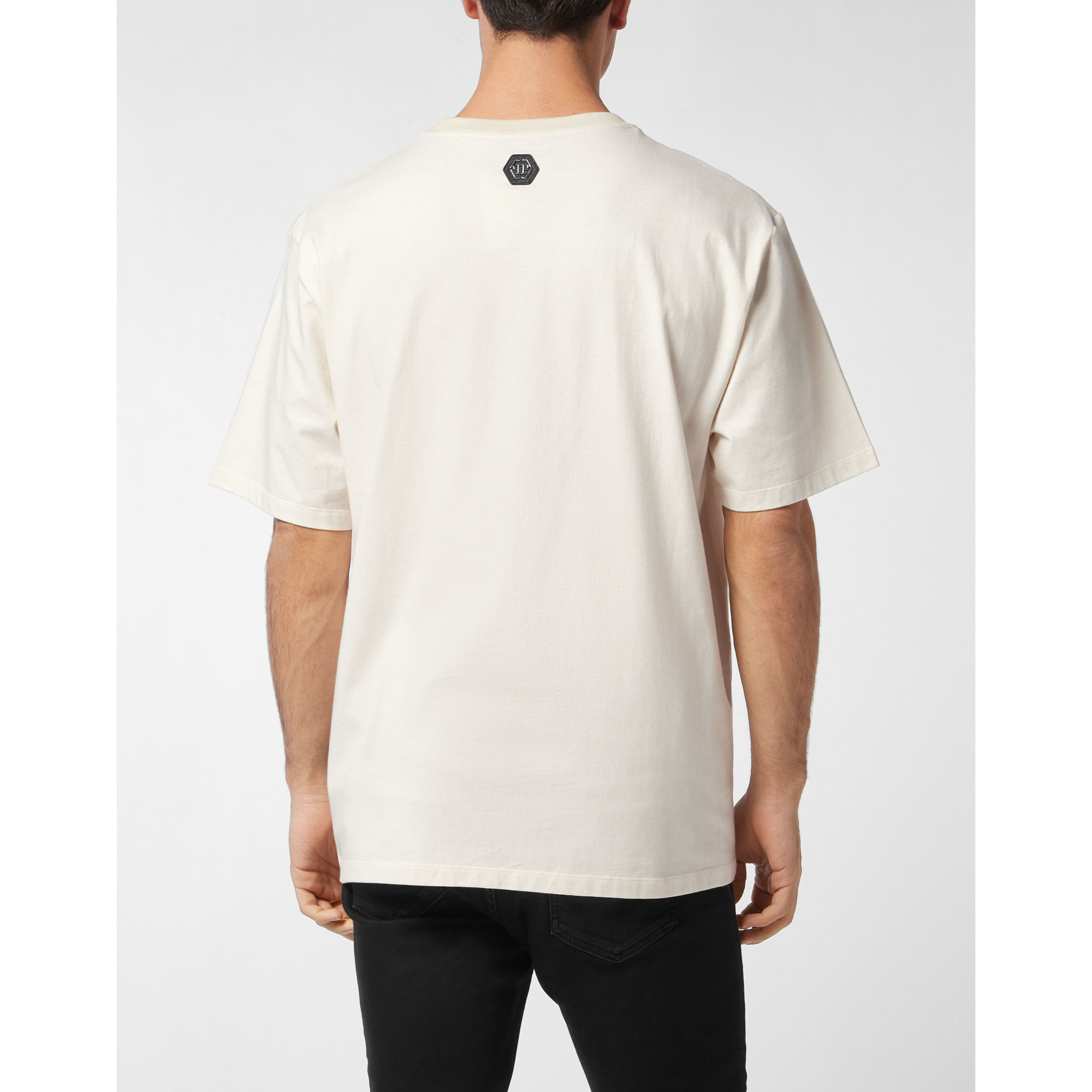 PHILIPP PLEIN Camiseta de cuello redondo y manga corta TEDDY