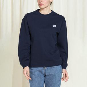 FELPA GIROCOLLO REPLICA OVERSIZE FIT IN PURO COTONE