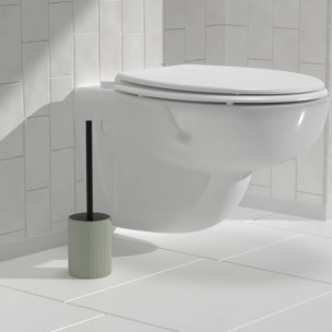Brosse WC striée verte