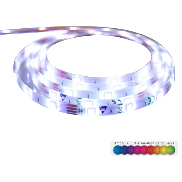 Ruban LED multicolore L300cm