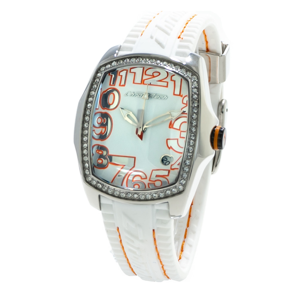 Reloj Chronotech CT7016LS-09 Mujer Analogico Cuarzo con Correa de Caucho