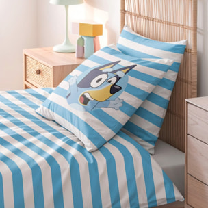 Funda cojin BLUEY con relleno 45x45 .