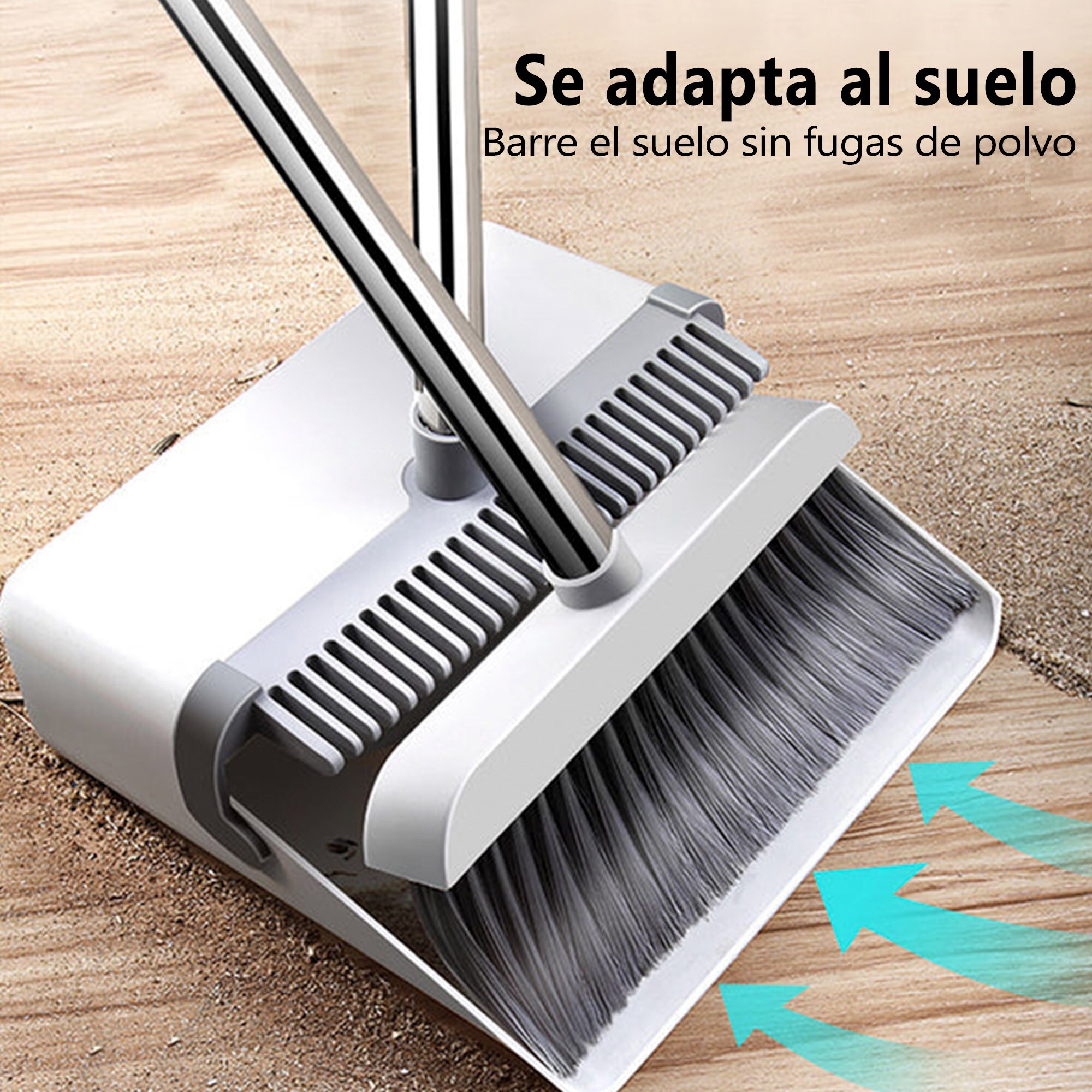 Recogedor de pie y escoba para tu hogar