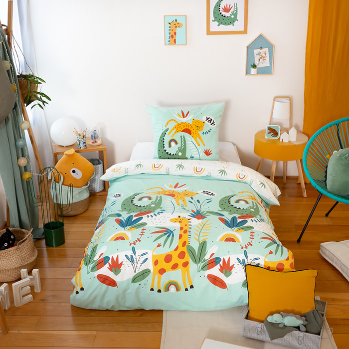 Parure Housse De Couette 2pcs 100% Coton 57fils Poumba