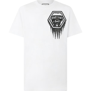 PHILIPP PLEIN Camiseta de cuello redondo y manga corta HEXAGON