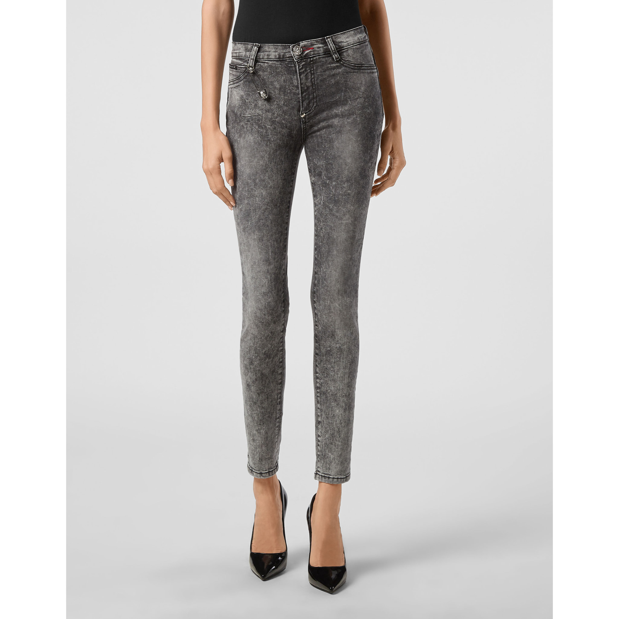 PHILIPP PLEIN Jegging de cintura alta ICONIC PLEIN