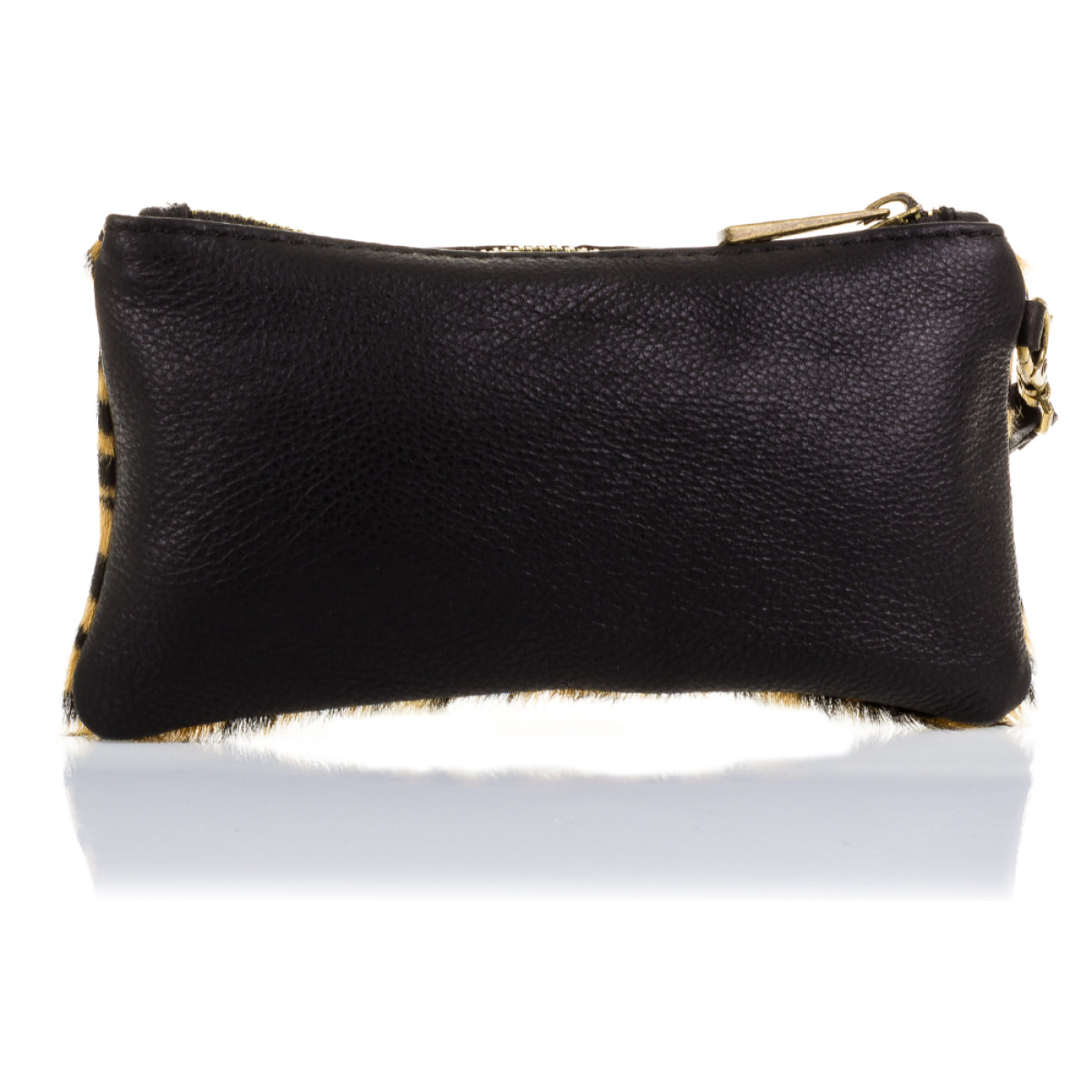 Mattarello Bolso de mano Mujer.Piel auténtica Cavallino Tigre Dollaro