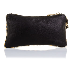 Mattarello Bolso de mano Mujer.Piel auténtica Cavallino Tigre Dollaro